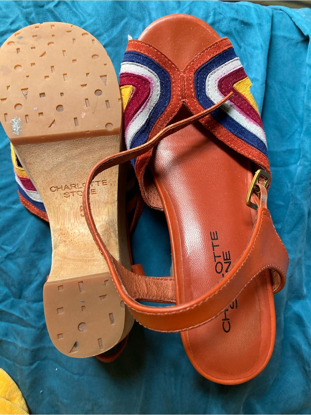 Charlotte Stone The Donna Multicolor Rainbow Platform - Picture 5 of 7